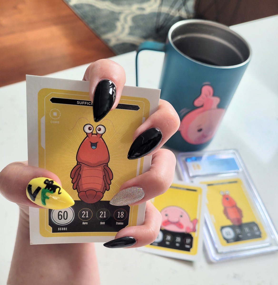 ChewieTiny's tweet image. Not @wh1skyjak preemptively posting the @veefriends nails! I'm ready for the TX Veefam meetup now, are you? (Mostly I'm just ready to see @Slowpoke_Megan. Isn't that why everyone else is going?)