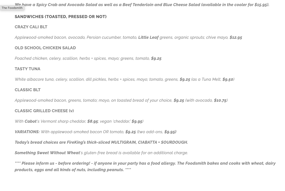 FoodsmithDUX's tweet image. It's International Women's Day AND the sun's out! 😎
Treat your favorite gal or gals to lunch from @FoodsmithDUX! Check out our menu then call 781-934-0134 to order. We are here to serve until 2 p.m.! #duxbury #InternationalWomensDay2024