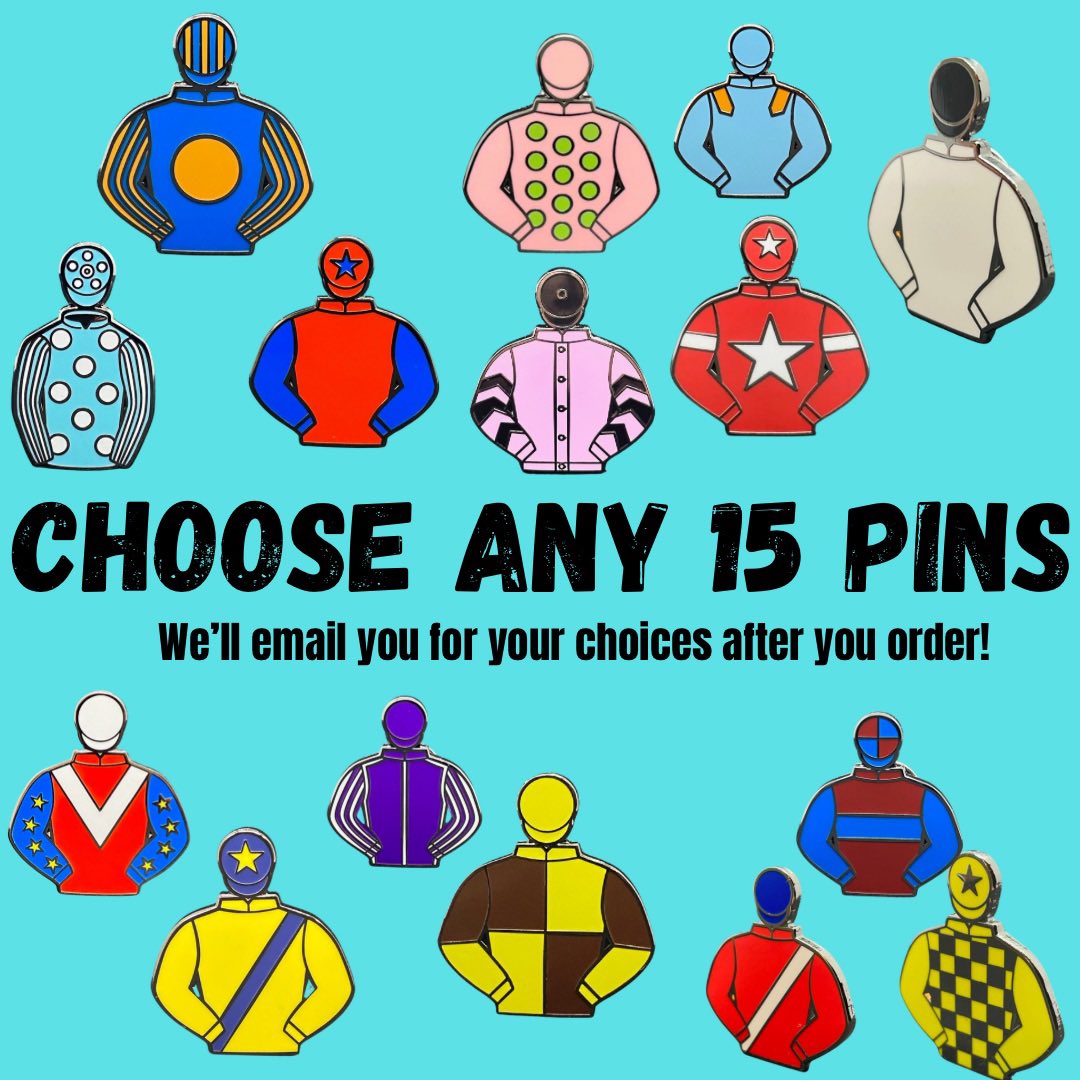 🚨Cheltenham Festival Offer!🚨

Purchase ‘ANY5’ pins online and we’ll send you an extra pin free 
~ or ~ 
Purchase ‘ANY15’ pins online and we’ll send you two extra pins free! 🏇🏼

Offer runs until the start of the Supreme Novices on Tuesday! 

horseracingpins.com/product-page/a…