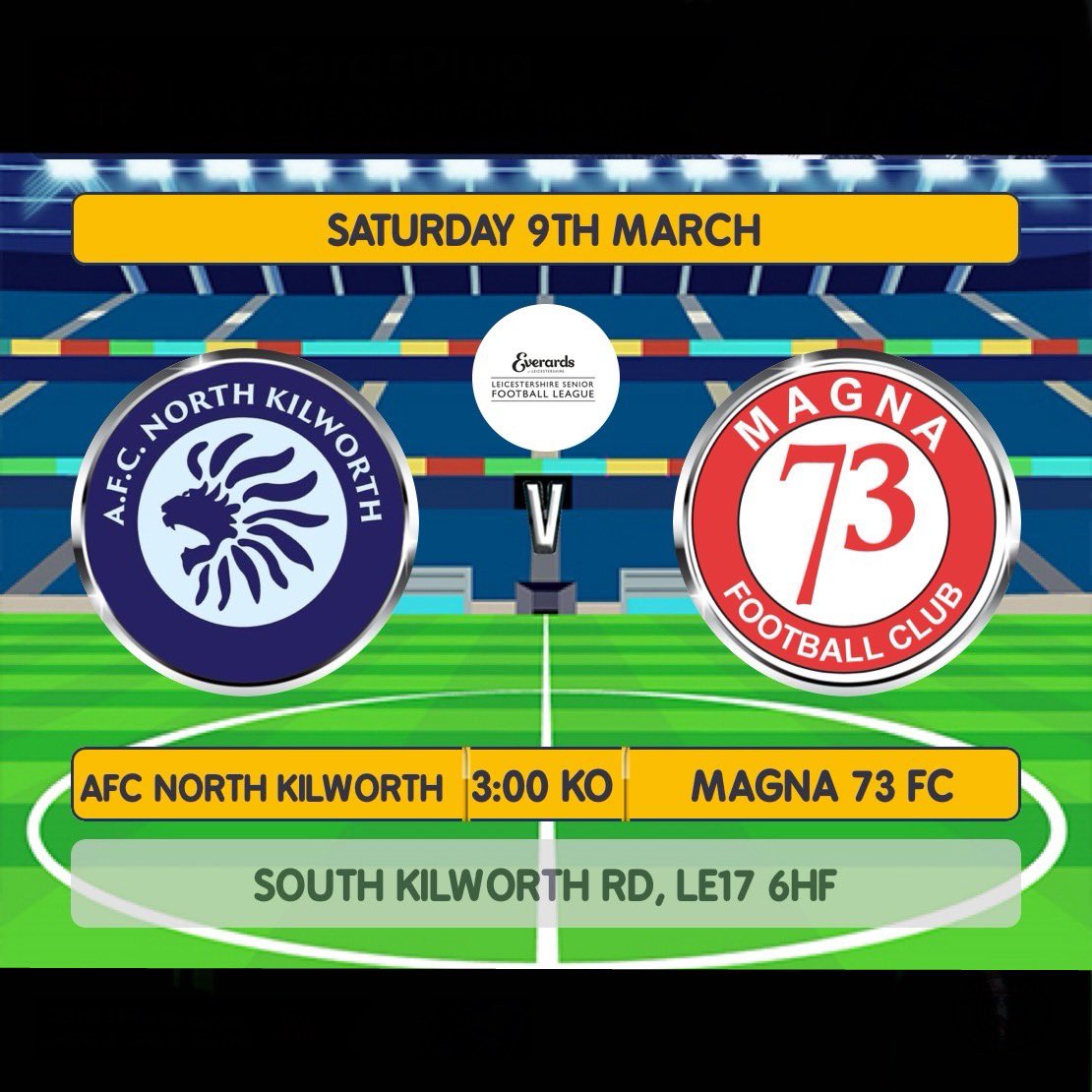 Magna73FC's tweet photo. After last weeks shocker we go away to @AFCNK hoping for a turn in fortunes. @officialLSL1
As always this season Iโm sure theyโll be goals ๐๐
#UTM
#goals
#4gamesleft https://t.co/gZv0AFFwYp