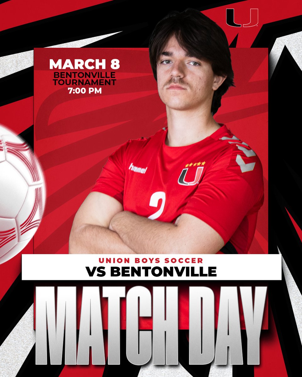 Union Athletics (@union_athletics) on Twitter photo ⚽🔥Destination: Bentonville! Our Varsity Soccer boys are geared up for an action-packed two-day tournament against Bentonville, Springdale & Rogers Heritage. All of the action goes down at Bentonville HS. Safe travels, team! Let's bring back those W's!
<a href="/TheUFutbol/">Union Futbol</a> ⚽🔥Destination: Bentonville! Our Varsity Soccer boys are geared up for an action-packed two-day tournament against Bentonville, Springdale & Rogers Heritage. All of the action goes down at Bentonville HS. Safe travels, team! Let's bring back those W's!
<a href="/TheUFutbol/">Union Futbol</a>