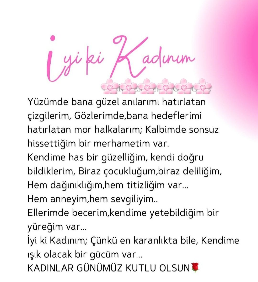 İyiki kadınım💪🧿☘️#BenKadım
#EşitliliğeYatırım 
#8martDuenyaKadinlarGuenue