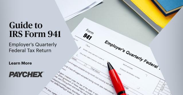 Should you be filing Form 941 this quarter? Paychex covers everything you need to know about this important tax responsibility. #Form941 #Taxes dy.si/FEXaaj