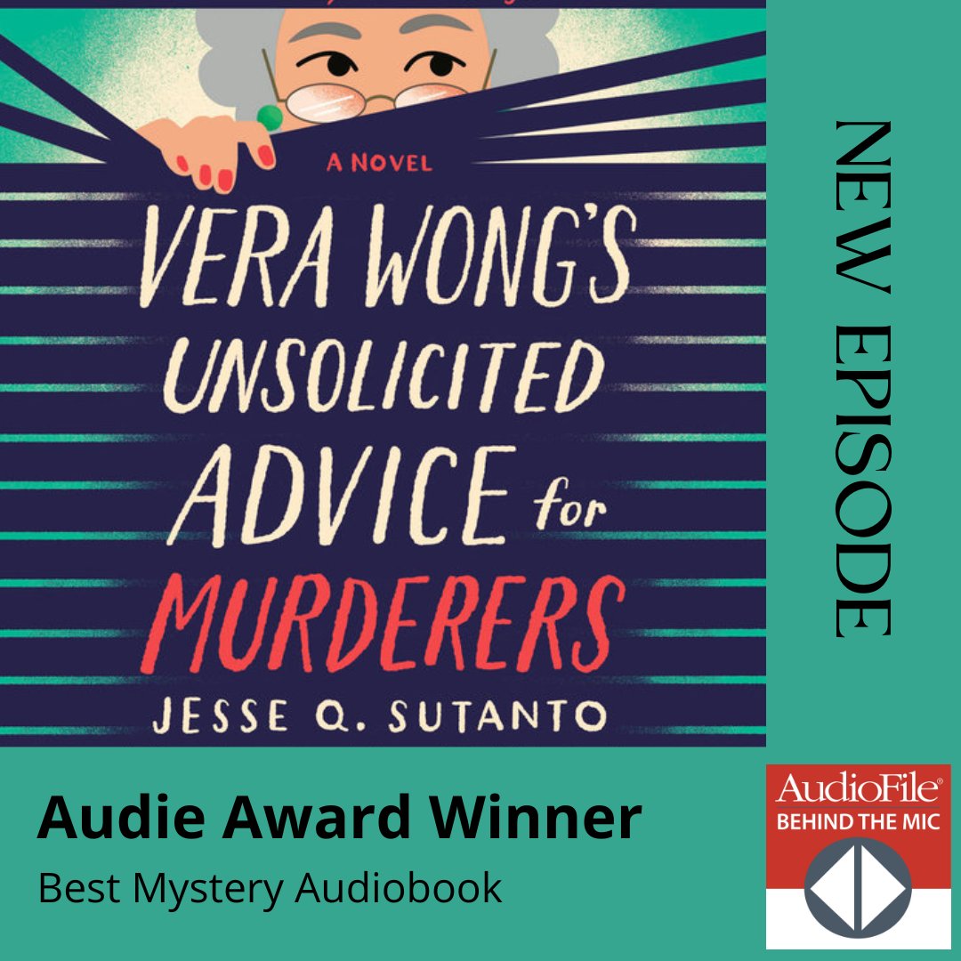 WINNER! 🎧 New Ep: It's been an #AudieAwards week! Today we highlight #audies2024 #BestMystery #audiobook winner VERA WONG’S UNSOLICITED ADVICE FOR MURDERERS by @thewritinghippo read by @EuniceWongActor. Jo Reed, @mleecobb discuss. CONGRATS! @PRHAudio bit.ly/3M8l2JP