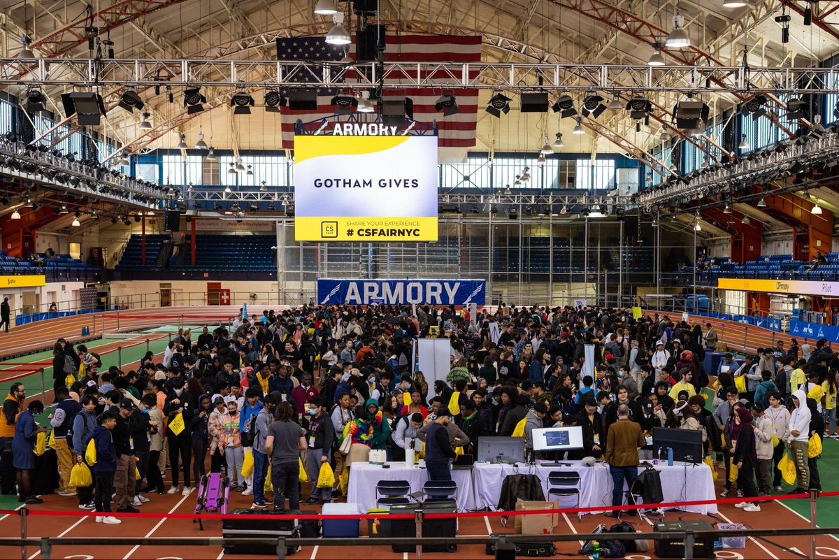 We are so excited to meet the city’s future tech leaders at the 2024 NYC CS Fair presented by @gothamgives! This event brings together nonprofits, colleges, and corporations to meet NYC students and introduce them to opportunities in technology! #CSFairNYC #CS4ALLNYC