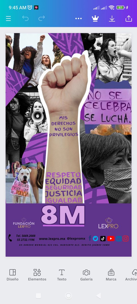 fundacionlexpro's tweet photo. En el 8M y todos los días, nos unimos a la lucha por la justicia de género y renovamos nuestro compromiso con la promoción de los derechos humanos para todas las mujeres.
#fundacionlexpromx #lexpromx #DerechosHumanos #8m💜 #NiUnaMenos https://t.co/0hX2tkKyzx