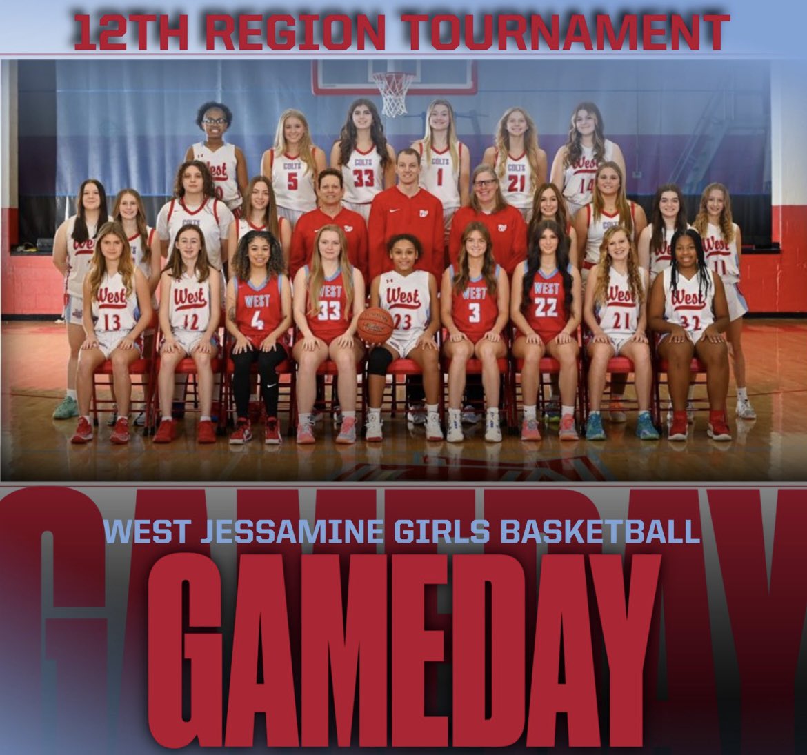 Good luck to the Lady Colts tonight  in the semifinals at Region.   
#GoColts #KeepMakingHistory 🏀