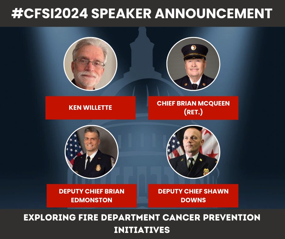 Part 2 of our #cancer seminar is also a must-see panel at #CFSI2024! Be sure to be in the room where it happens: your colleagues at @dcfireems, @ffxfirerescue, and @NVFC will be discussing their work to address cancer in the fire service. 🔥Event Info: bit.ly/CFSI2024