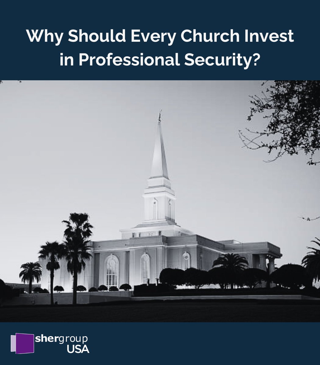 ShergroupUSA's tweet image. Protecting your church means safeguarding its people. Invest in professional security with Shergroup USA. Strengthen your security today! Visit our website | shergroupusa.com 🔒👮‍♂️ #ChurchSecurity #ProfessionalSecurity