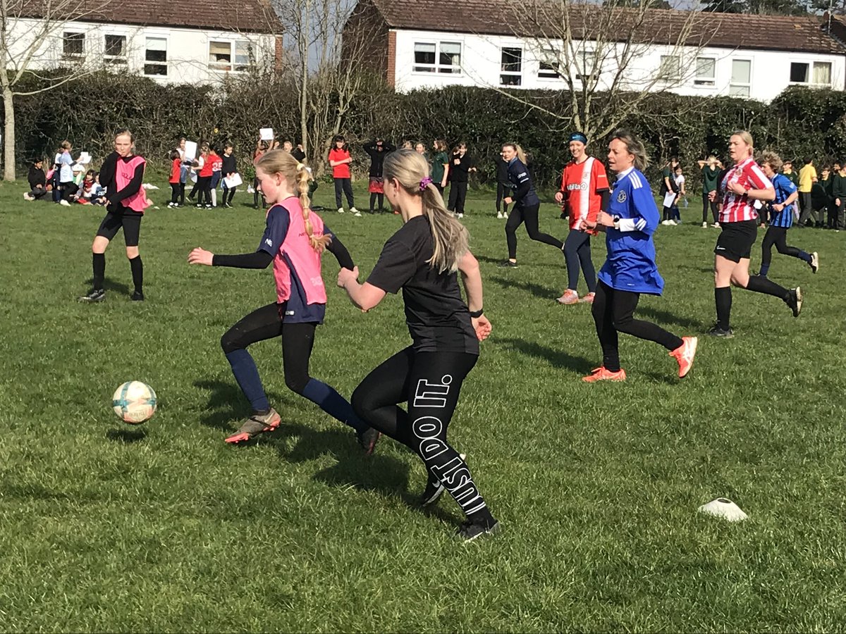 As part of our International Women’s Day celebrations we all enjoyed a fiercely competitive football match between our Y5/6 girls and a team of staff at lunchtime today. The girls snuck it 2-1! #LetGirlsPlay