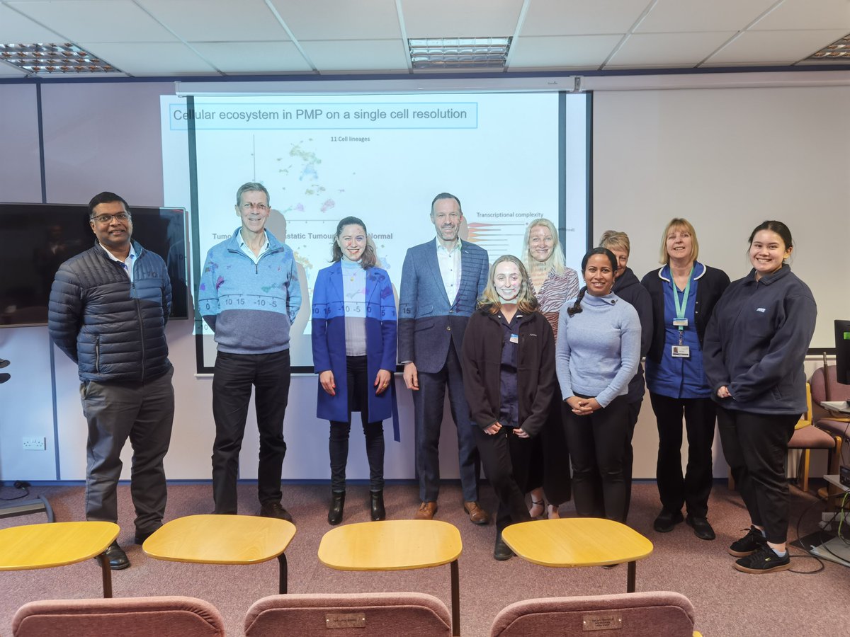 Dr Stella P. Breininger (@breininger_p) on Twitter photo Really rewarding to have pseudomyxoma survivors, the interdisciplinary research and clinical team coming together today to talk about our findings of the scRNA-seq study in pseudomyxoma to improve treatment options for patients.
<a href="/PMPSurvivor/">Pseudomyxoma Survivor</a> thank you for supporting our research! Really rewarding to have pseudomyxoma survivors, the interdisciplinary research and clinical team coming together today to talk about our findings of the scRNA-seq study in pseudomyxoma to improve treatment options for patients.
<a href="/PMPSurvivor/">Pseudomyxoma Survivor</a> thank you for supporting our research!