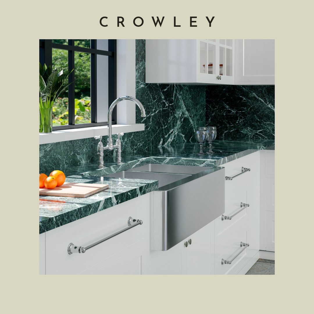 Enhance your kitchen with this double bowl farmer sink from Barclay.

#BarclayProducts #SpecialbyDesign #Crowley 
#Doublebowl #stainlesssteel #farmersink 
#kitchendesign #kitchendecor #kitchengoals 
#kitchenrenovation #kitchenremodel #kitchenideas 
#HomeImprovement #moderndesign