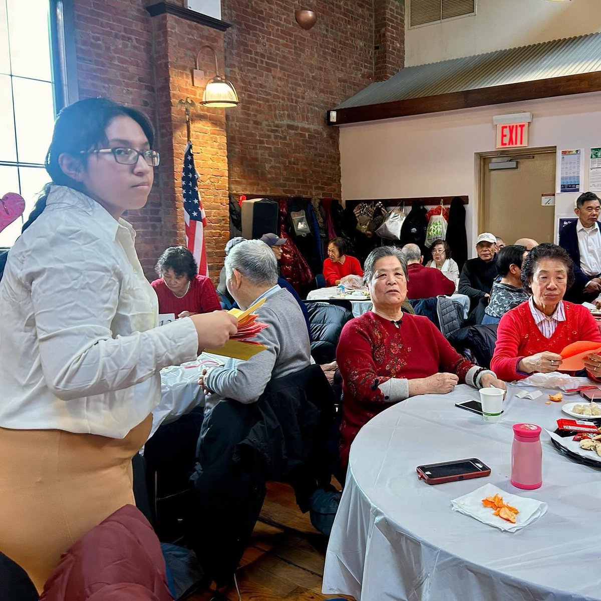 Always wonderful to visit our #Maspeth seniors at @SelfhelpNY - our office loved speaking with members/staff and taking in the day’s performances!