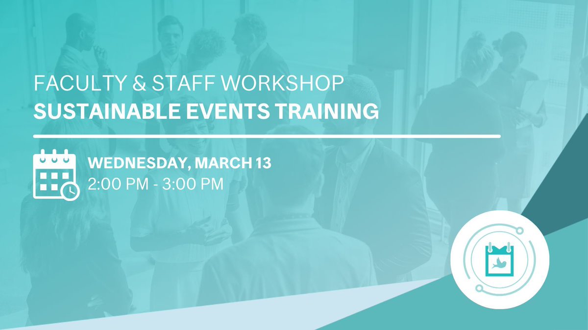 Looking to get an event sustainably certified but don't know where to start? Join our staff Workshop on Wednesday, March 13 to get the tools you need to plan in-person and virtual events and learn more about our Sustainable Events Certification program. buff.ly/3tbKW9D