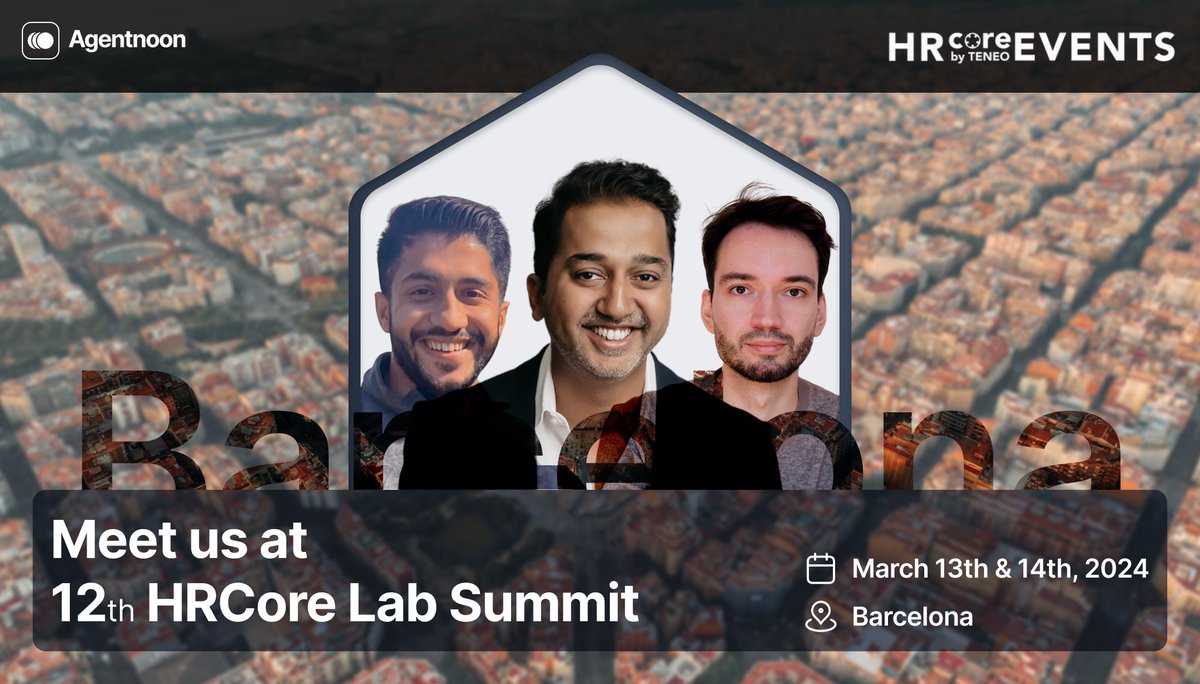 alinawab's tweet image. I am coming to Barcelona with Shayan Amin and @Oskar_Szulc at the 12th #HRcoreLab Summit next week 🇪🇸! Let me know if you are attending 😀

#organizationalagility #HR #conference