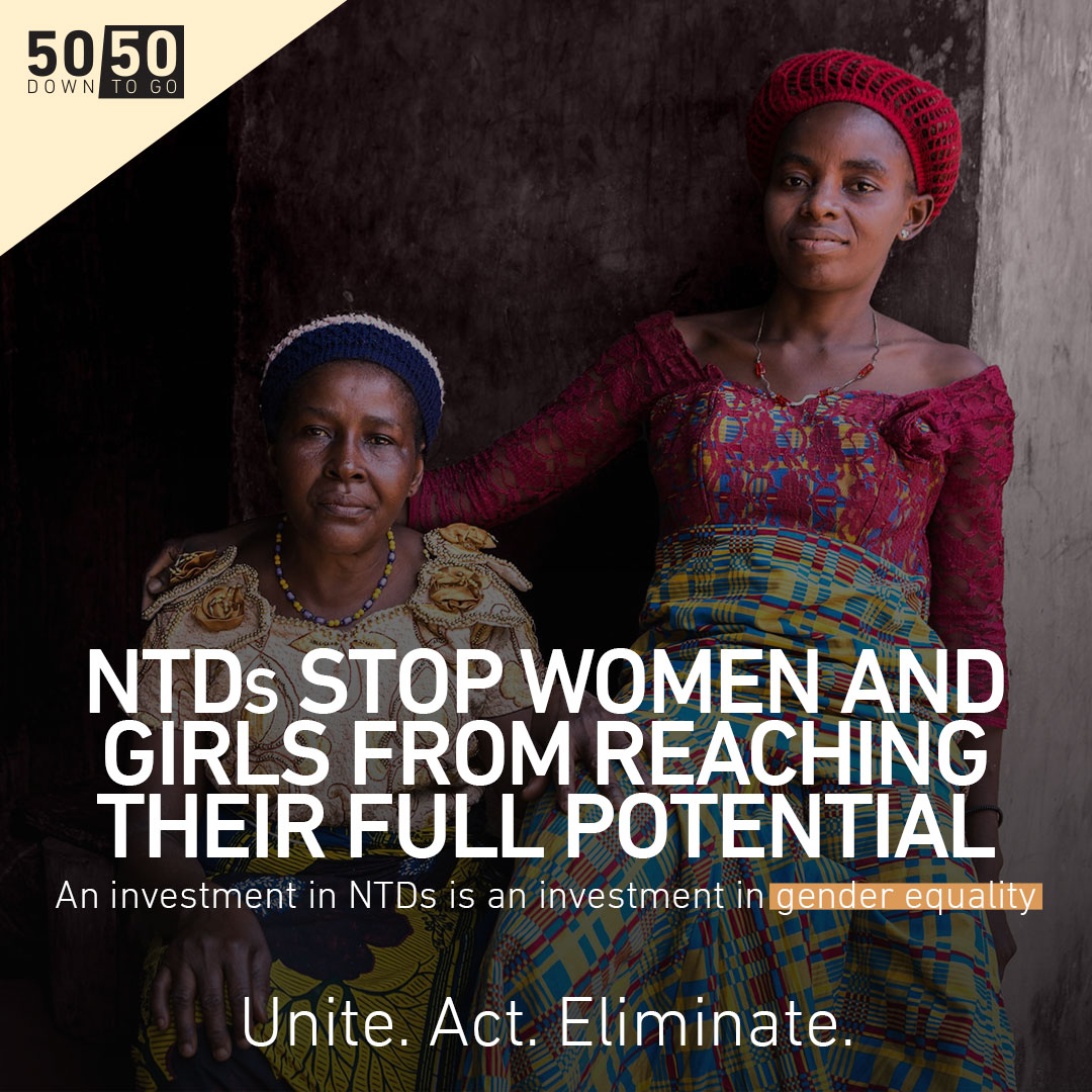On #IWD2024 we are amplifying amazing women working to #BeatNTDs &amp; #InspireInclusion. The burden of NTDs falls disproportionately on women &amp; girls, but together, we can create a fairer world. Find out more about neglected tropical diseases and equity here: unitingtocombatntds.org/en/neglected-t…