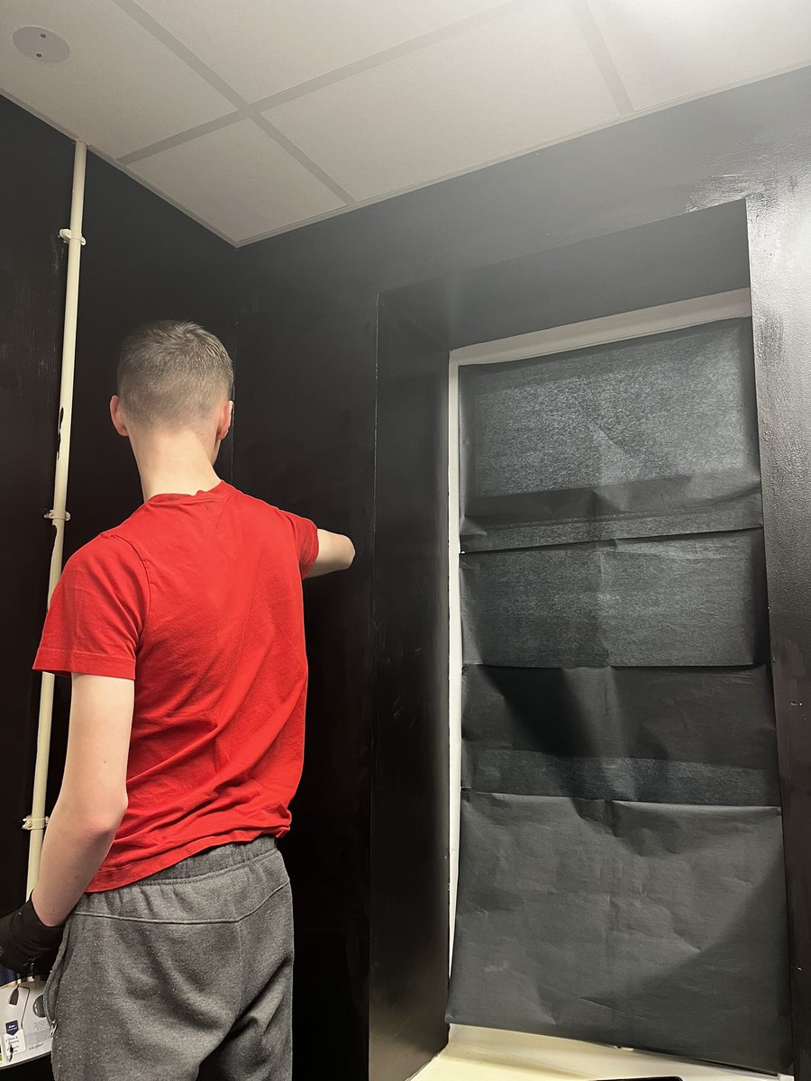 CCA+ students take pride in their space. It was wonderful to see one of our students helping by painting our new sensory room #selfesteem #proud @Head_CCA <a href="/AHT_CCA/">Dillon</a>