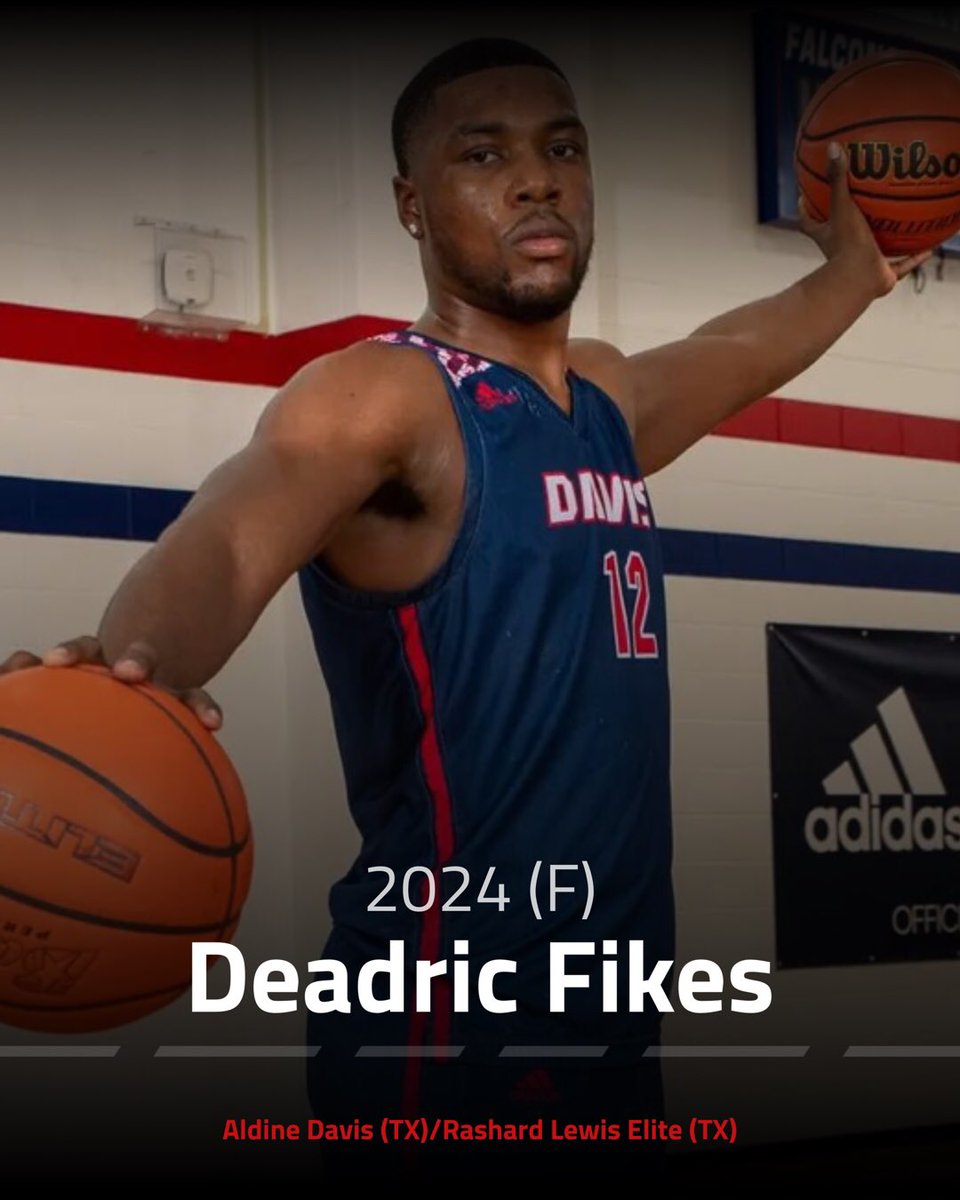 Deadric Fikes (2024)
Height: 6’6
POS: F 
HS: Aldine Davis (TX) 
Grassroots: Rashard Lewis Elite (TX) 
Calling Card: 2 Way Versatility 
Current Offers: Newman University, Incarnate Word