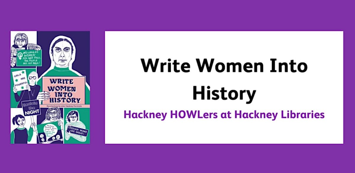 Check out this upcoming event @hackneylibs as they celebrate #InternationalWomensDay Members of the Hackney HOWLers writing group will discuss their book, which contains the reflections of fourteen older Hackney women. internationalwomensday.com/Activity/20564…