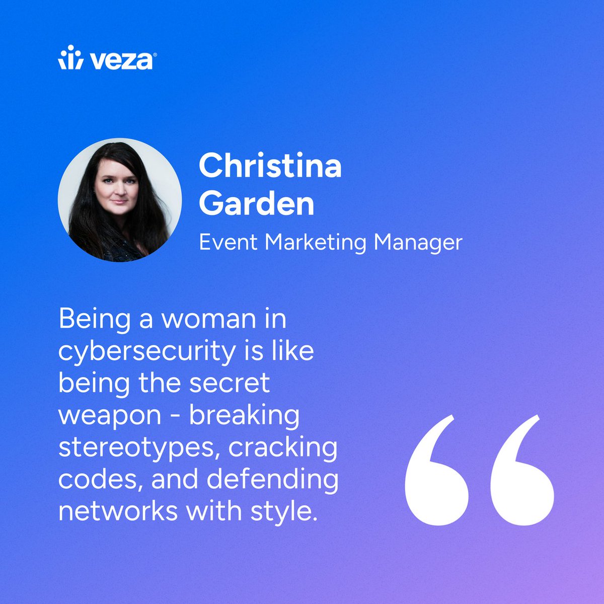 This #InternationalWomensDay, we're proud to celebrate a few of the incredible #women who Team Veza special. What does working in #cybersecurity mean to you? #cloudsecurity #identitysecurity