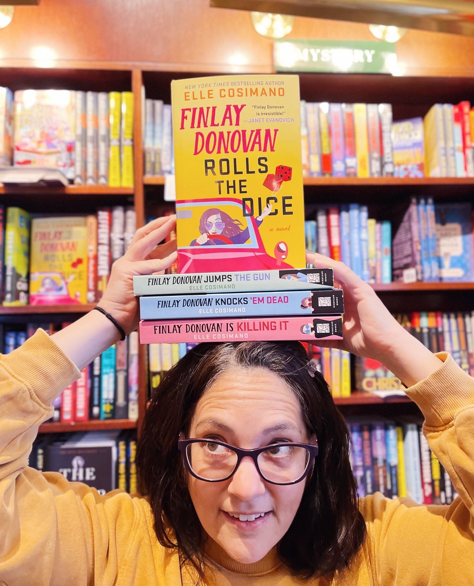 Mystery on the mind? 🧠🔎 Three big new books came out this week from your favorite authors. Now you need to solve for possession (getting the book) and background (reading it!). Good luck, detective. 📸 @lisaunger Tana French @ElleCosimano