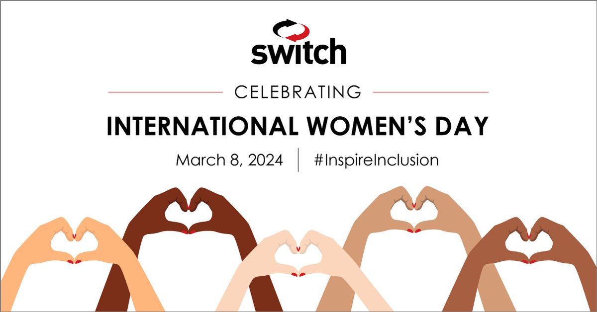 Since its founding, @Switch has embraced a culture of diversity and equality, and on #InternationalWomensDay 2024 we celebrate the social, economic, cultural and political achievements of women. #InspireInclusion #IWD2024