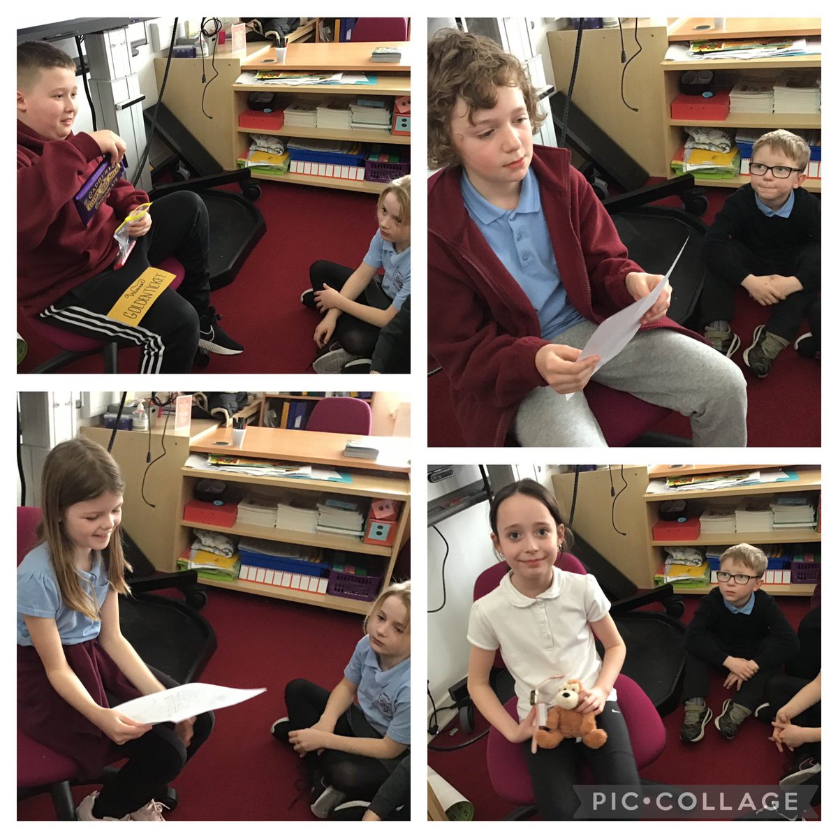 P5/6/7 were very creative in the ‘create a character with 3 items’ challenge for #WorldBookDay. They sat in the ‘hot seat’ and ‘became’ their character whilst the rest of the class asked them questions. Well done! 📚