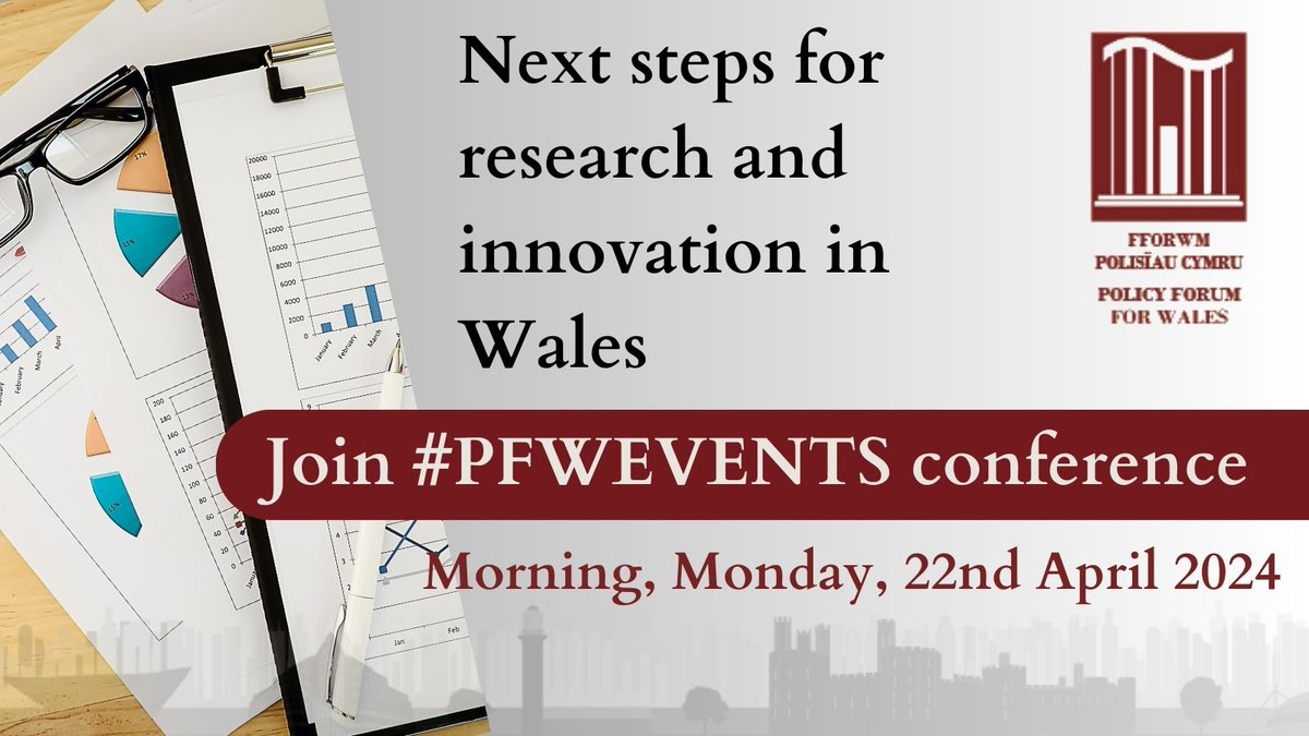 Policy Forum for Wales are hosting an online conference on the 22nd April discussing Next steps for research and innovation in Wales! Our speaker line up includes @TramshedTech @JamesGibsonWatt @PurpleShoots @BangorUni @ProfPeteDunstan More information: policyforumforwales.co.uk/conference/PFW…