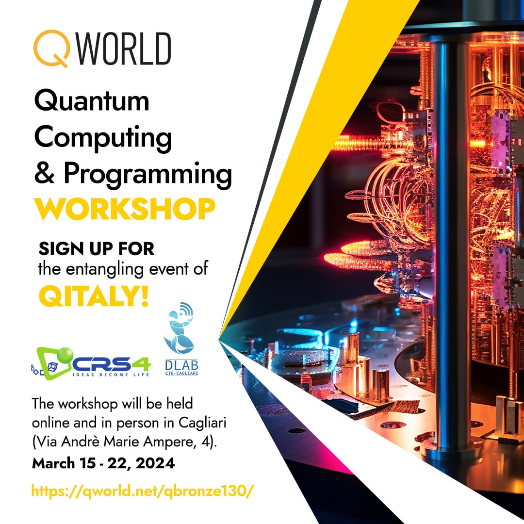 #QWorld family is growing🤩 Welcome to join us with the next #entangling #workshop with #QItaly on #quantum #computing and #programming #Free, #Certified, #Online & In person! qworld.net/qbronze130/ The deadline is in three days! #WeAreQWorld❤️ #education #qiskit