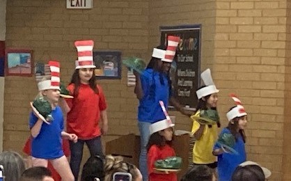 RedlandOaksES's tweet image. @RedlandOaksES we were visited by Horton, swam in McElligott&apos;s Pool, and were served Green Eggs &amp;amp; Ham during the 2nd grade presentation of &apos;Seussical the Musical&apos; this past week. 🦝 @NEISD  #neisd
