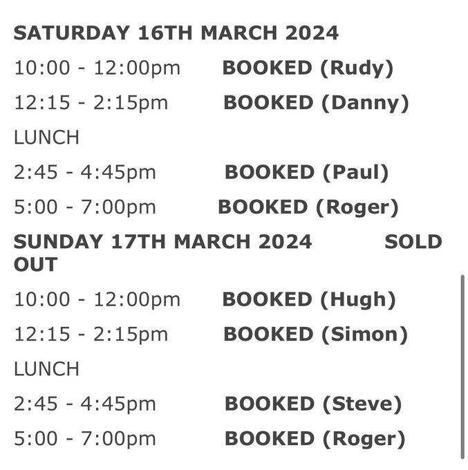 I&rsquo;m pleased to announce that My studio weekend at Kempson Studios is now fully booked and SOLD OUT for