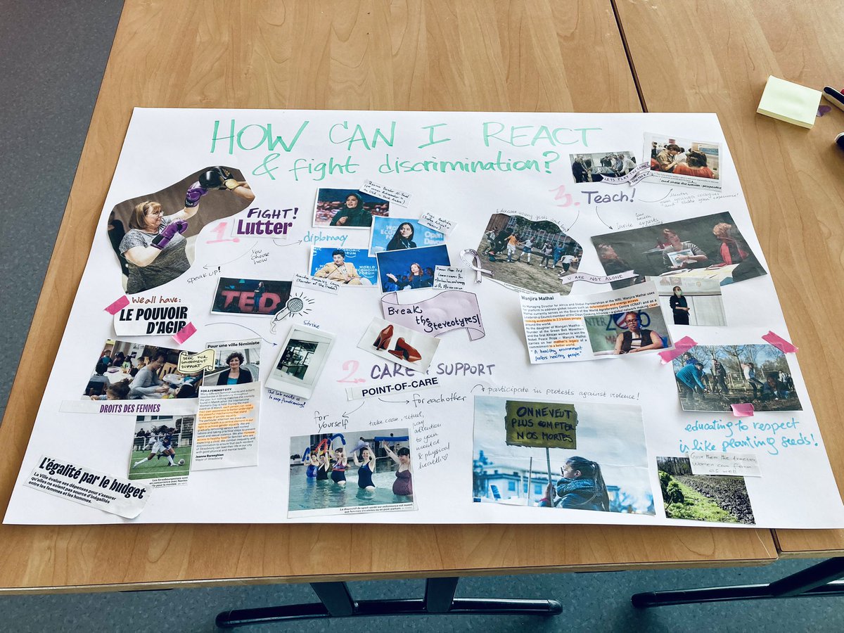 This is how we celebrated #InternationalWomensDay2024: creating posters to raise awareness and sharing stories to find the strength to fight discrimination 😊 #InspireInclusion