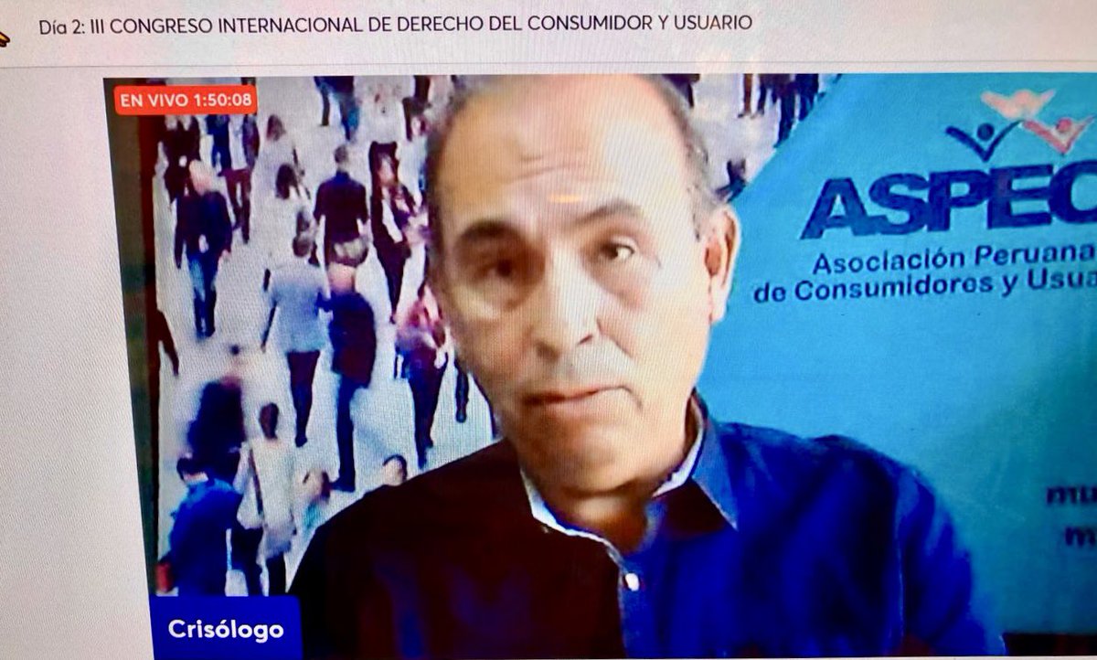 Nuestro Presidente <a href="/CrisoCaceres/">Crisologo Caceres</a> participó como expositor en el III CONGRESO INTERNACIONAL DE DERECHO DEL CONSUMIDOR Y USUARIO. Abordó el tema: “Inteligencia Artificial y Consumidores”. 

Es el inicio de nuestras actividades por el #DiaMundialDelConsumidor2024 

<a href="/Consumers_Int/">Consumers International</a>