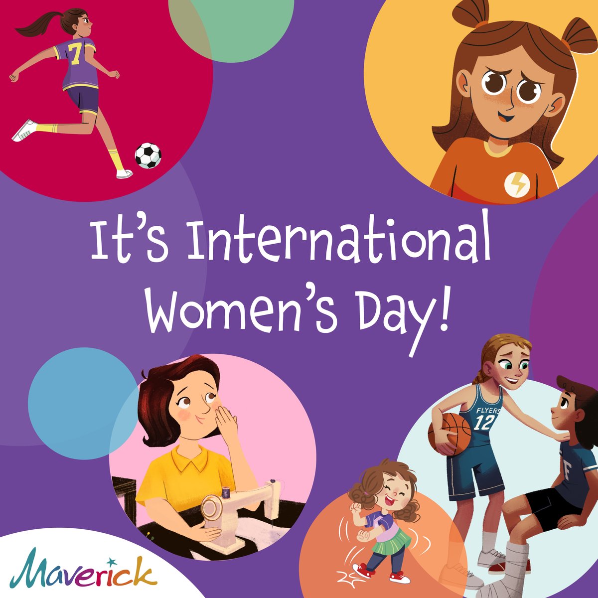 Happy International Women's Day! 👭 We're so proud of our books which celebrate the amazing achievements and abilities of women and girls. We thought it was a perfect time to show off our wonderful female characters! #internationalwomensday #maverickbooks #bookpublisher