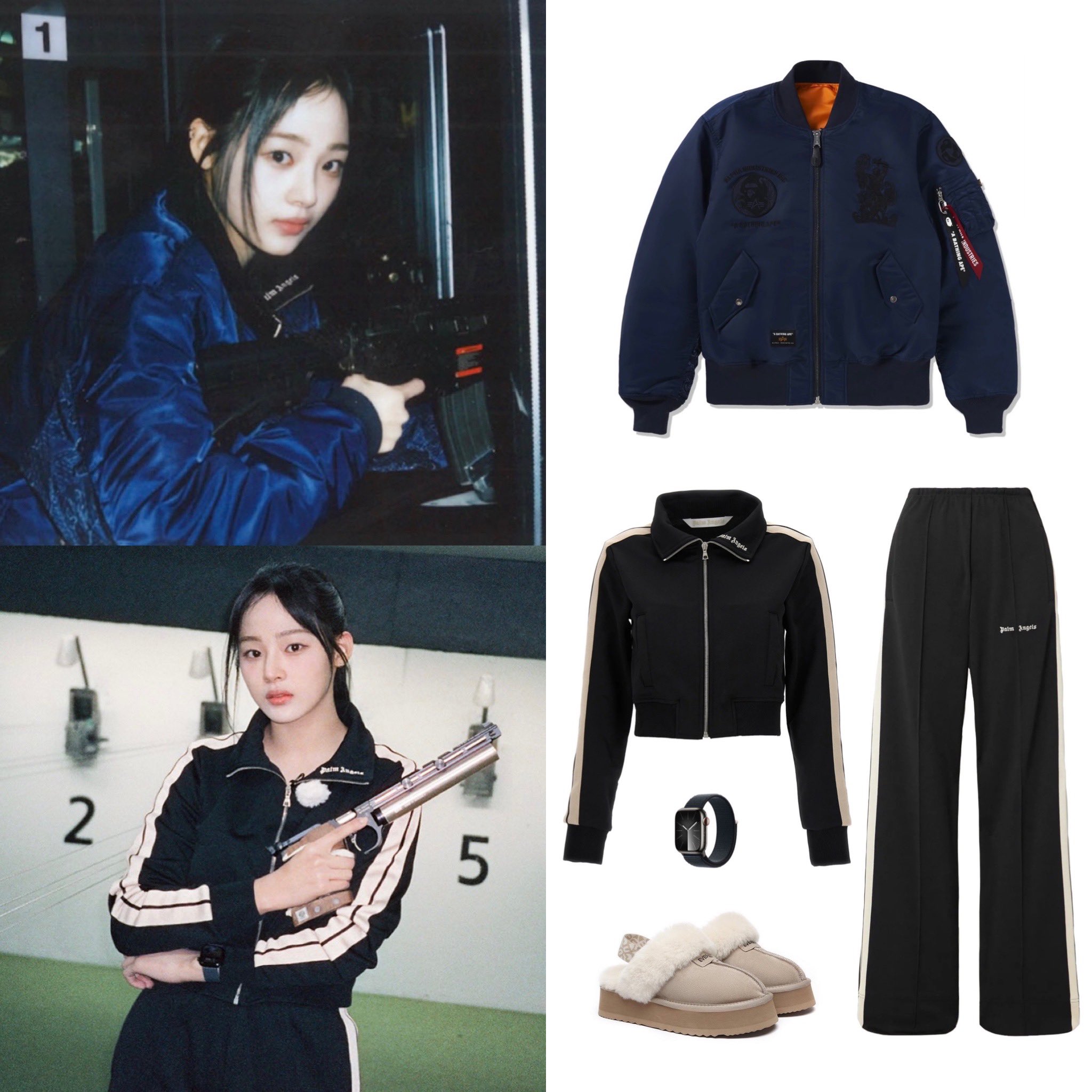 レア⭐️A BATHING APE x NEW JEANS pants MINJI 希少 A BATHING APE x NEW JEANS pants MINJI