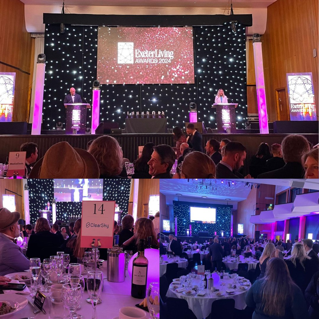 Big thank you to Clear Sky Publishing for hosting us at the @ExeterLivingAwd last night. We had a wonderful evening! 🙌 Congratulations to all the winners. 🏆 #ExeterLivingAwards #Exeter