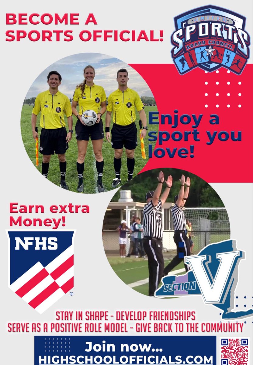 Become A Sports Official! More information at highschoolofficials.com