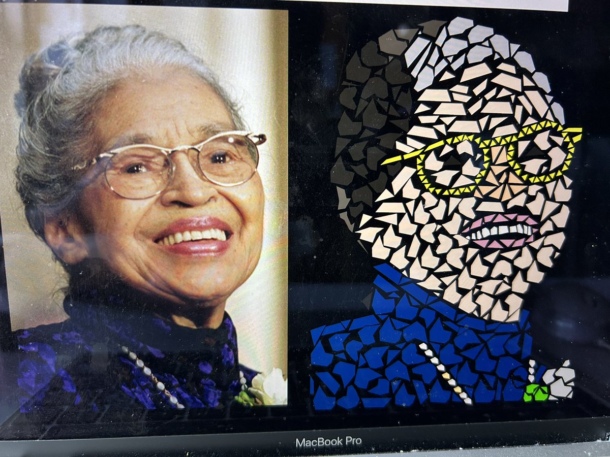 After researching and writing biographies for #InternationalWomansDay, the 5s created digital portraits! They did so good