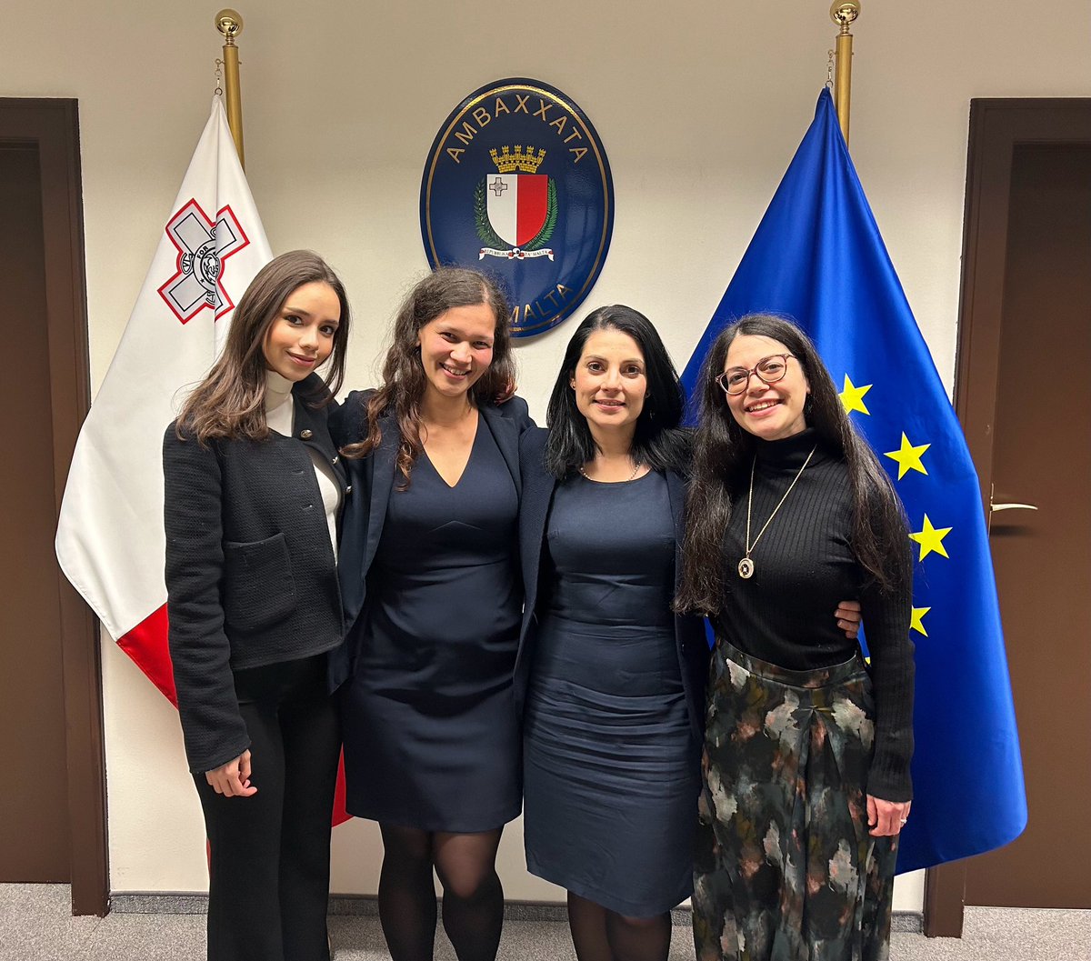 When women support women, great things happen! Happy #internationalwomensday from the Embassy and Permanent Mission of Malta! 🇲🇹 @MinisterIanBorg @MFETMalta @MifsudEmily #IWD2024 #InvestInWomen