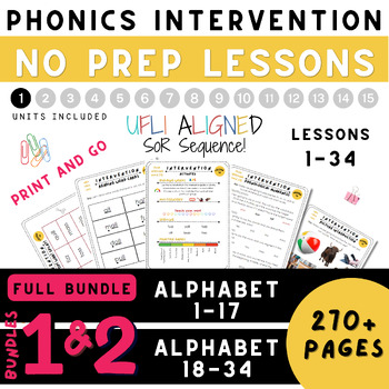 Unsure what to do during small group #phonicsintervention? This ⭐ULTIMATE PHONICS TOOLKIT⭐ provides 270+ pages of printable phonics intervention activities that align with the #UFLI Scope and Sequence and the #ScienceofReading. #SOR #literacy #fluency Link in comments