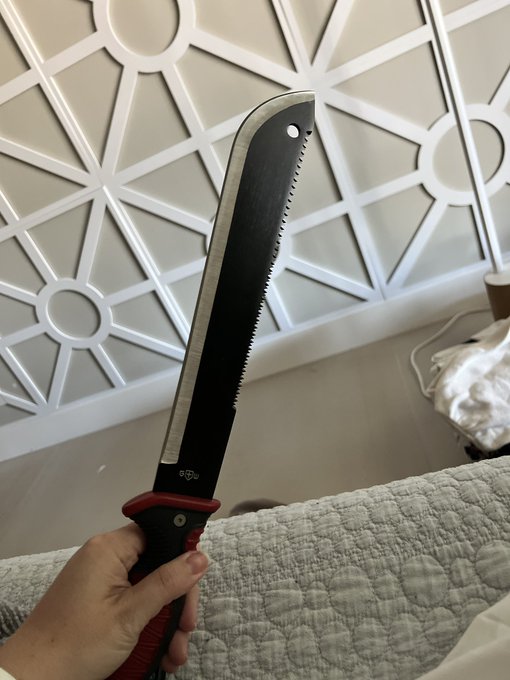 I wonder what the movers who packed all my stuff up thought when they had to pack up three random machetes