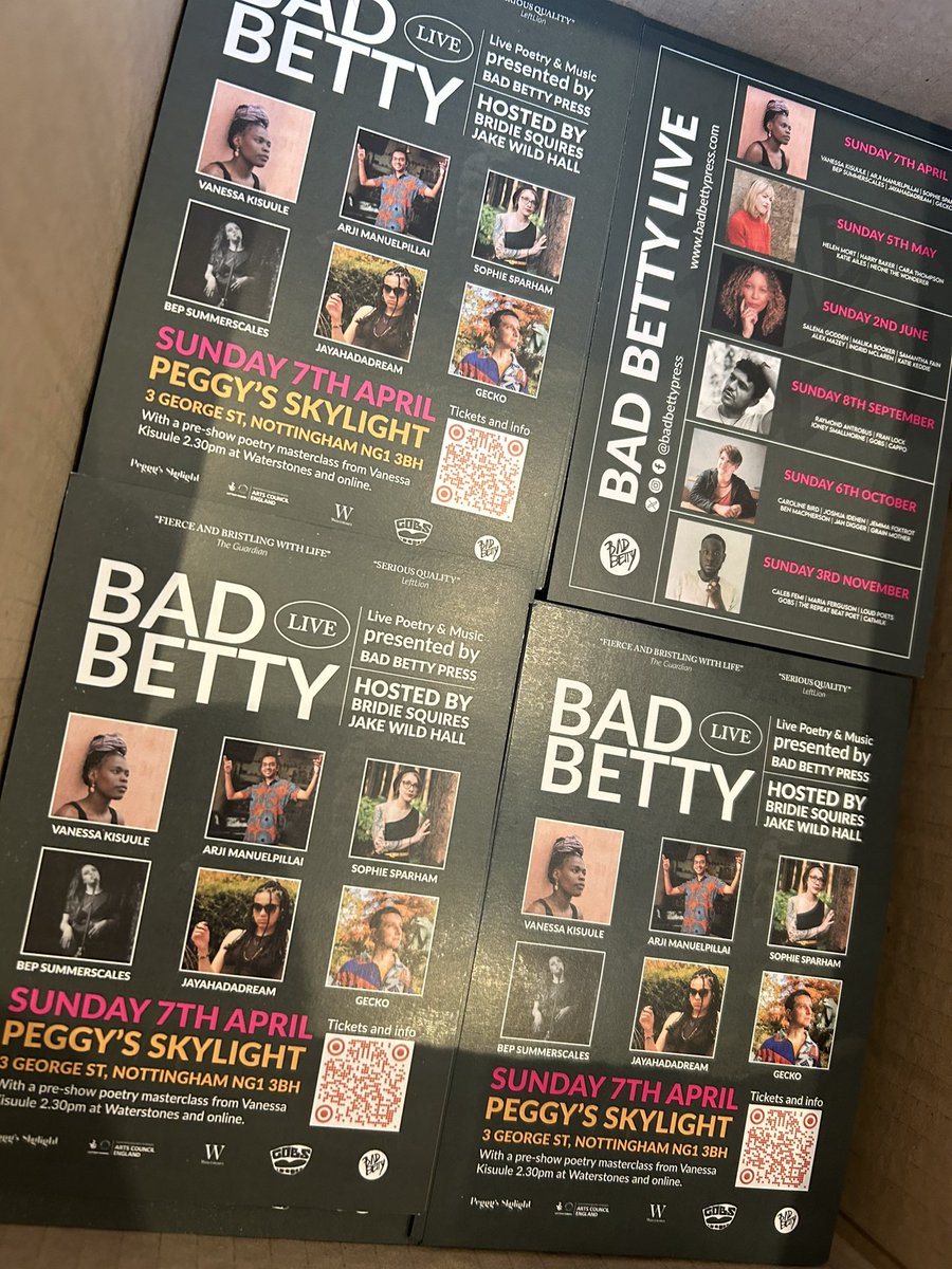 These absolute beauties arrived! Sneak peek into what we have coming up for the rest of the year, spoiler it’s epic! Tickets: badbettypress.com/events/