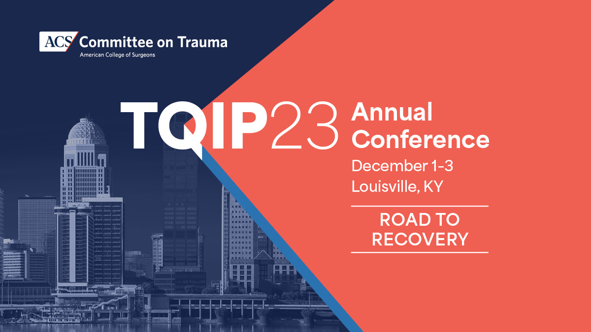 Unlock CME/CE credit opportunities by accessing recorded sessions from #TQIP23! Don't miss out- credit claiming ends April 3, 2024. Elevate your expertise in trauma care while earning credits!