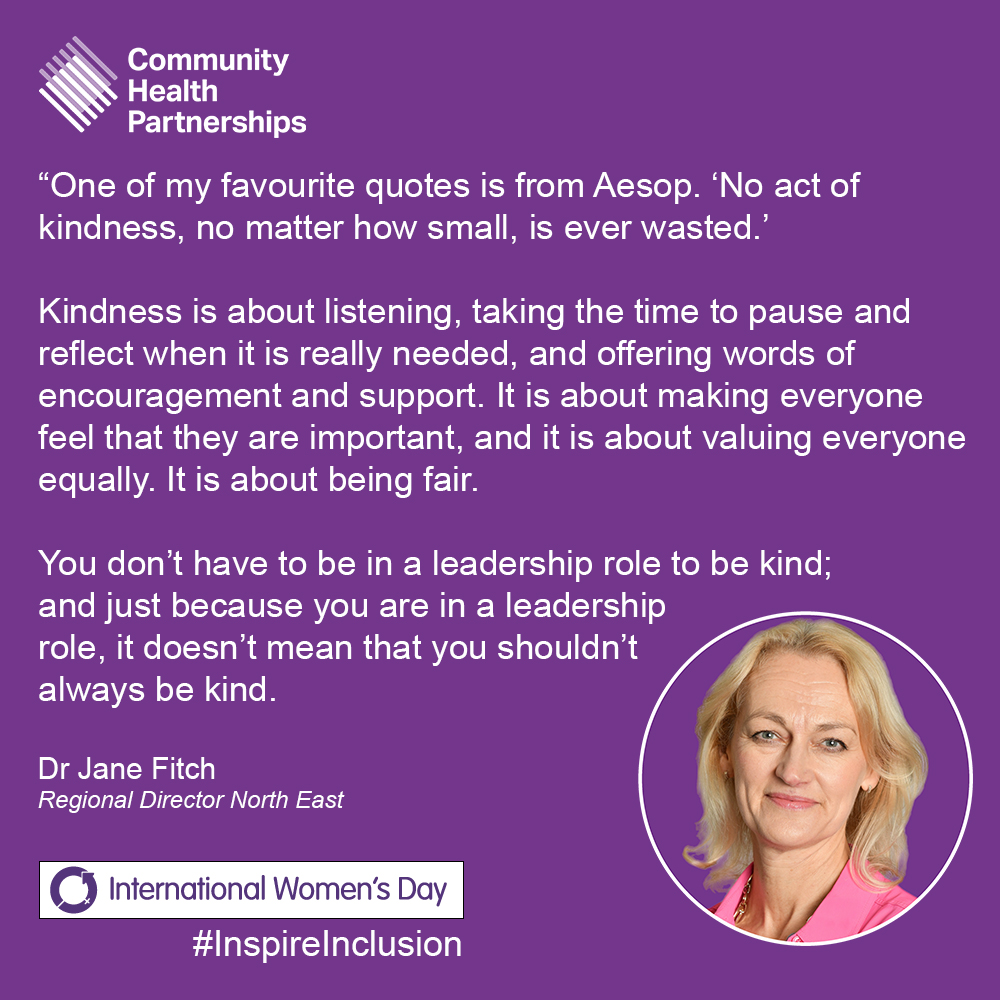 Dr Jane Fitch is Regional Director for the North East. She believes listening is the key to being a fair and compassionate leader. A fantastic message for #IWD Karen Matthews has fought accessibility issues, here's what she had to say about her journey #InspireInclusion