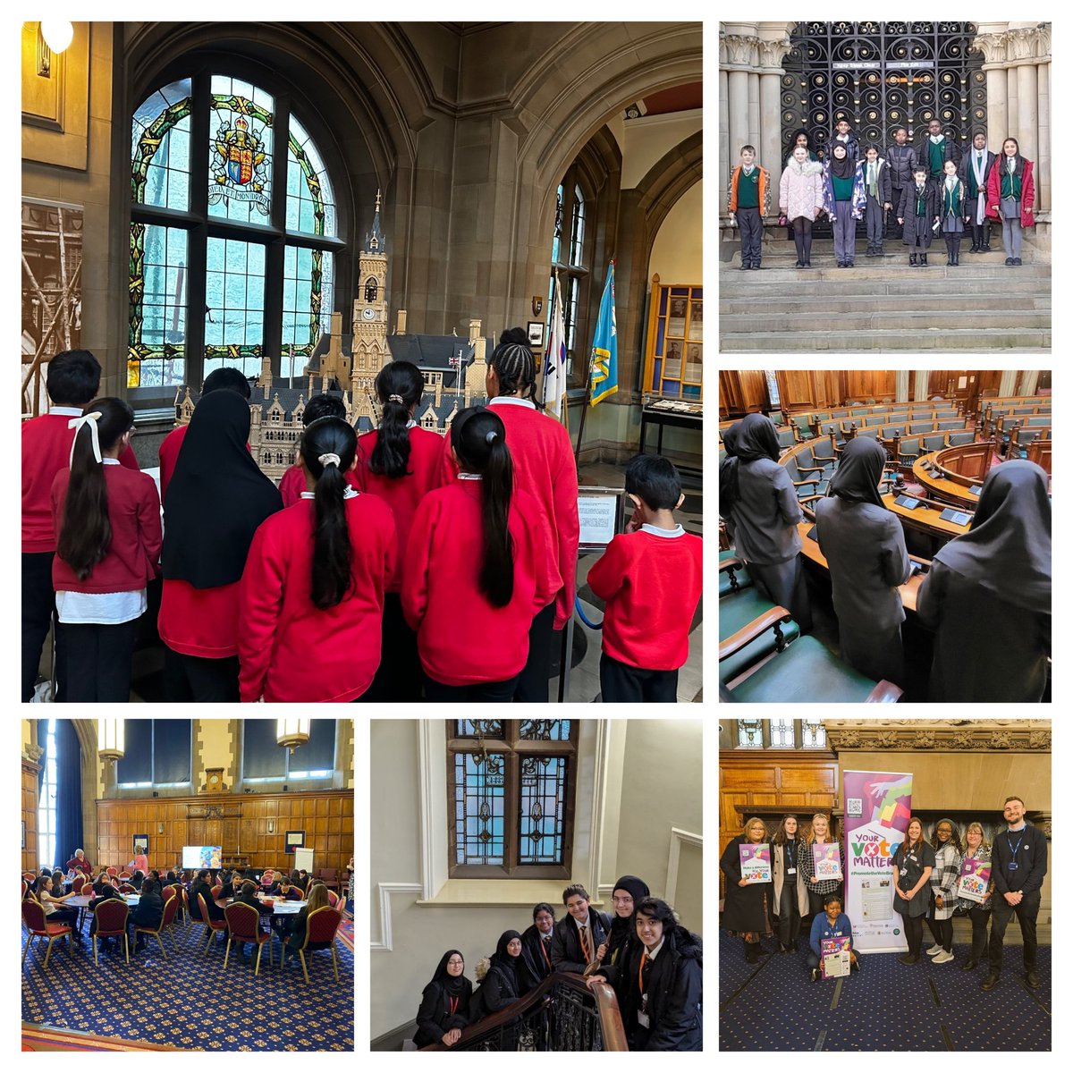 🗓️Over the last 2 weeks, more than 200 children & young people have visited our City Hall to learn about democracy & their rights🗓️

✅Two primary school visits
✅Two big @Linking_Network youth voice events
✅Today's SEND Future Leaders #promotethevote event

#voiceandinfluence
