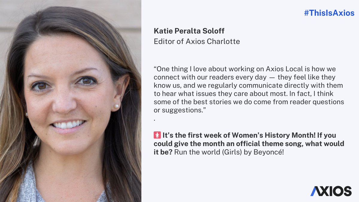 AxiosComms's tweet photo. ⭐️ Introducing, @katieperalta!

#ThisIsAxios https://t.co/JQnLTAmfBW