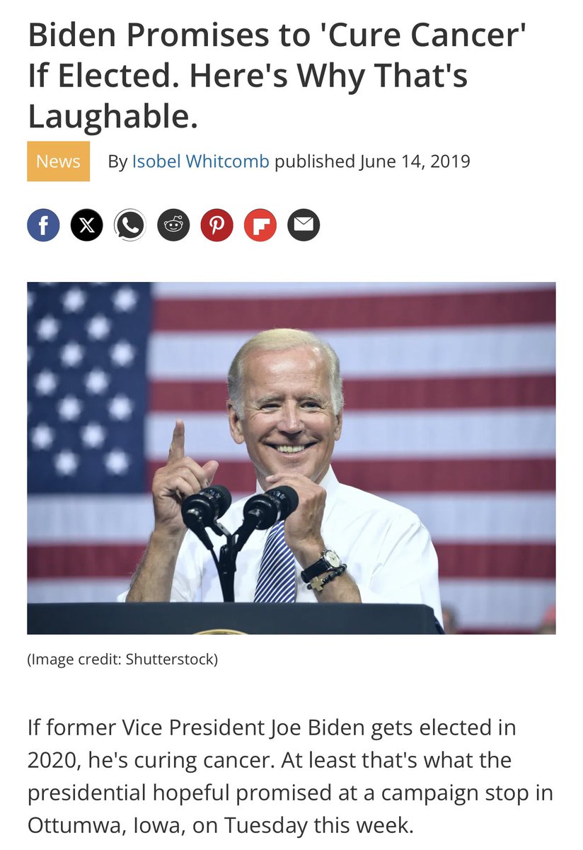 Trump is getting raked for this Truth post. And rightly so.

The steelman is that Biden is now exploiting the “success” of the experimental mRNA jab to use it in the fight against cancer (for those who have forgotten his idiotic 2020 campaign promise, Biden promised to “cure