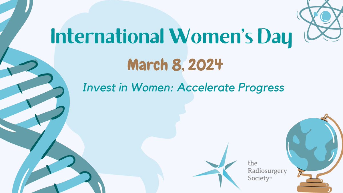 Aligned with this year's International Women's Day theme, 'Invest in Women: Accelerate Progress,' we're hosting a special session on 3/21 at #2024RSS -- 'Empowering Excellence: Celebrating the Achievements of Women in Radiation Oncology'. rssevents.org. #IWD2024