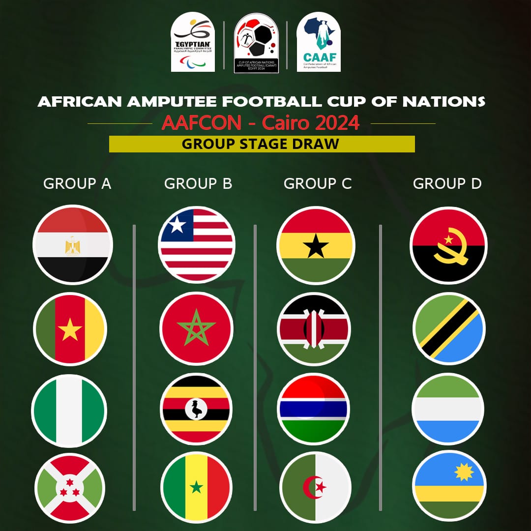 The 2024 AAFCON Tournament draws took place today friday 8th March 2024 in Cairo, Egypt 
Tournament duration is 18th-29th April 2024, 

It's unfortunate we have not received any positive feedback from our government.
<a href="/TashobyaAmbrose/">Ambrose Tashobya</a> <a href="/bobnkwangu/">Robert Nkwangu -The Specialist🧏🤟🏼</a> <a href="/OgwangOgwang/">Peter Ogwang</a> <a href="/JanetMuseveni/">Janet K. Museveni</a>