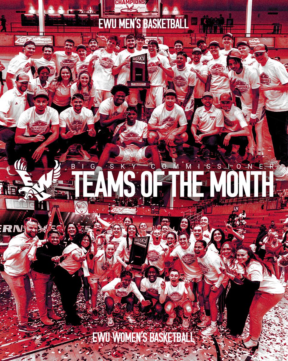 Proud to be named the @BigSkyConf Commissioner's Team of the Month! DETAILS 📰 loom.ly/0kJ9p0Y #GoEags #ExperienceElevated | @EWUMBB @EWUWBB